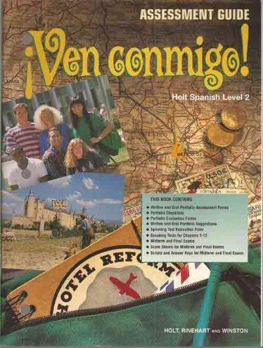 Book Ven Conmigo!: Holt Spanish Assessment Guide free