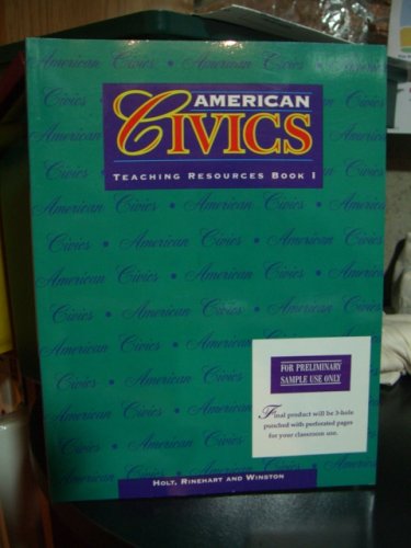 Book American Civics (teaching Resources Book I free