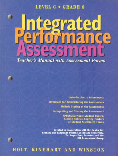 Book Integrated Performance Assessment Teacher's Manual With Assessment Forms : Elements Of Literature free