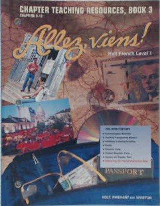 Book Allez, Viens! Holt French Level 1: Chapter Teaching Resources, Book 3 Chapters 9-12 (paperback) free