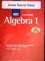 Book Holt Algebra 1 California: Lesson Tutorial Video Cd-rom Algebra 1 free