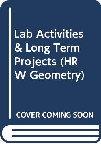 Book Lab Activities & Long Term Projects (hrw Geometry) free