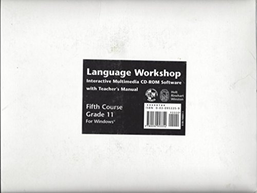 Book Language Workshop Grade 11 Fifth Course Cd Rom And Te Manual free