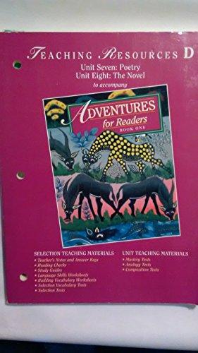 Book Adventures for Readers Book 1 Teaching Resources D Units 7 & 8 free