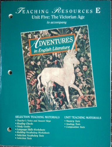 Book Adventures In English Lit: Teaching Resources E... (unit 5) free