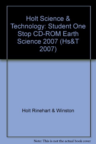 Book Holt Science & Technology Student One Stop Planner: Earth Sciences, Grade 6 free