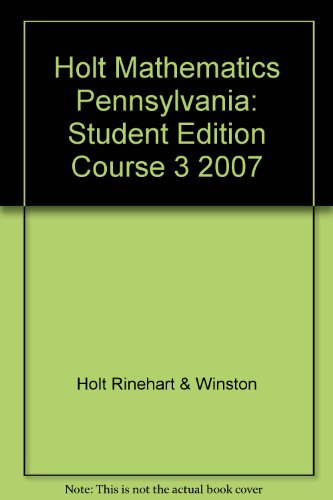 Book Pa Se Holt Math 2007 Crs 3 free