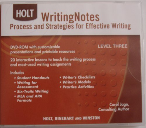 Book Elements of Language: Writing Note CD-ROM Grades 11-12 free