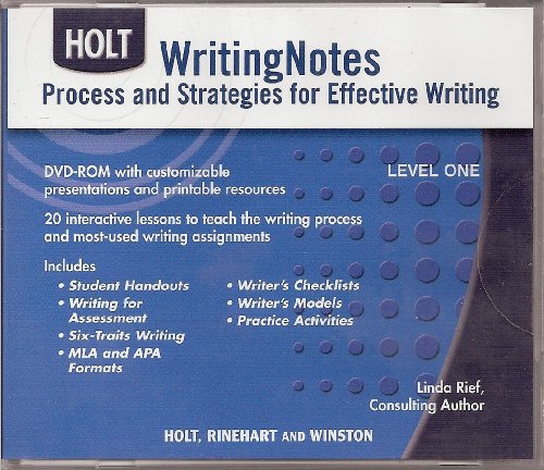Book Writing Notes Process and Stragegies for Effective Writing Level One (Elements of language) free