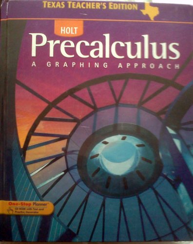 Book Precalculus: A Graphing Approach Texas Teacher's Edition free
