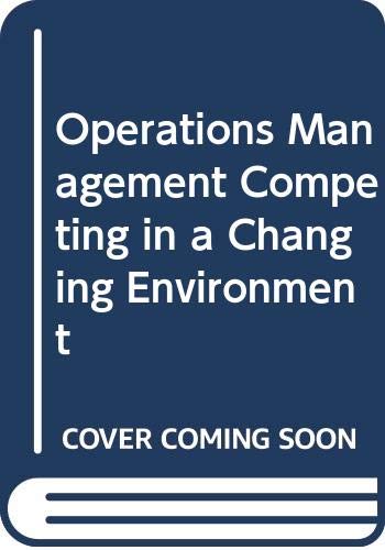 Book Operations management: Competing in a changing environment (The Dryden Press series in management) free