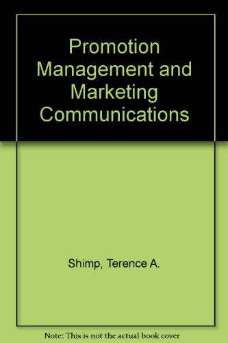 Book Promotion Management and Marketing Communications free