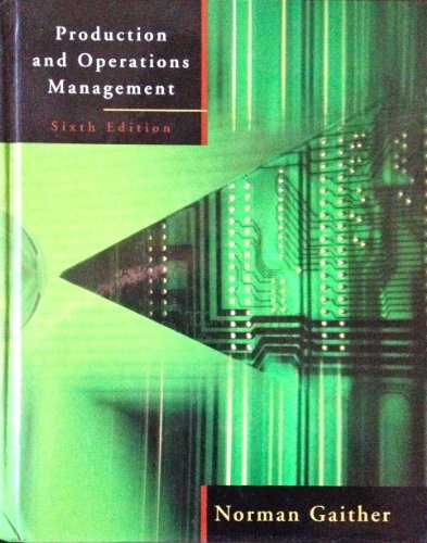 Book Production and Operations Management (The Dryden Press Series in Management Science and Quantitative Methods) free