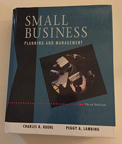 Book Small Business: Planning and Management (Dryden Press Series in Management) free