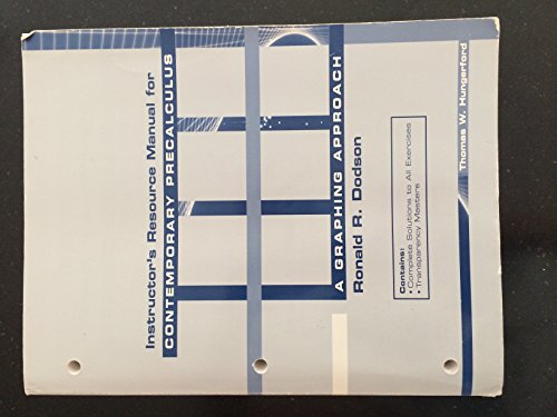 Book Contemporary Precalculus: A Graphing free