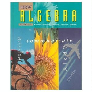 Book HRW Algebra Explore Communicate Apply Teacher Edition free
