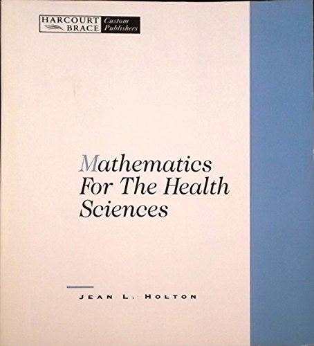 Book Mathematics For Health Sciences free