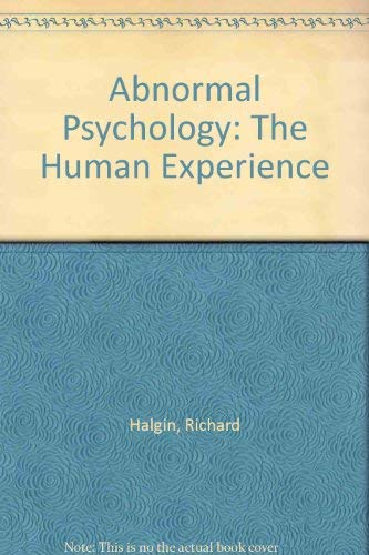 Book Abnormal Psychology: The Human Experience free