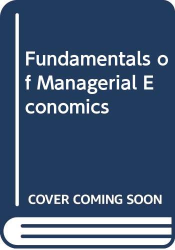 Book Fundamentals of Managerial Economics (The Dryden Press series in economics) free