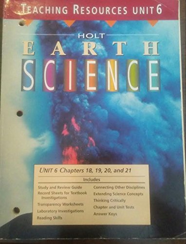 Book Teaching Resources Unit 6 Chapters 18, 19, 20, And 21 Astronomy (holt Earth Science) free