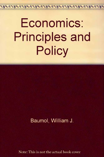 Book Economics: Principles And Policy free
