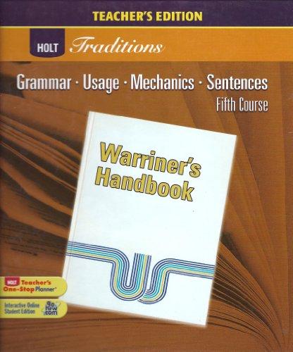 Book Te Warriners Hndbk 2008 Gr 11 free