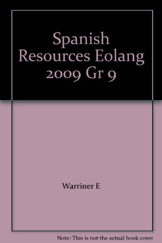 Book Spanish Resources Eolang 2009 Gr 9 free