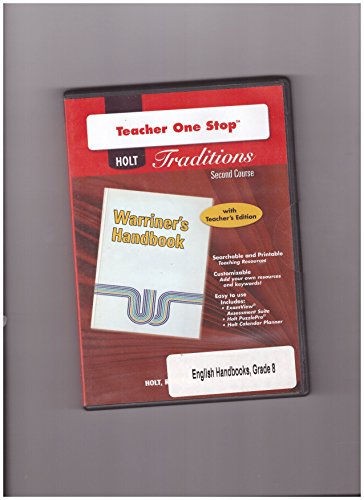 Book Holt Traditions Warriner's Handbook: Teacher's One-Stop Planner CD-ROM Second Course Grade 8 free