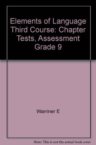 Book Elements of Language Third Course: Chapter Tests, Assessment Grade 9 free