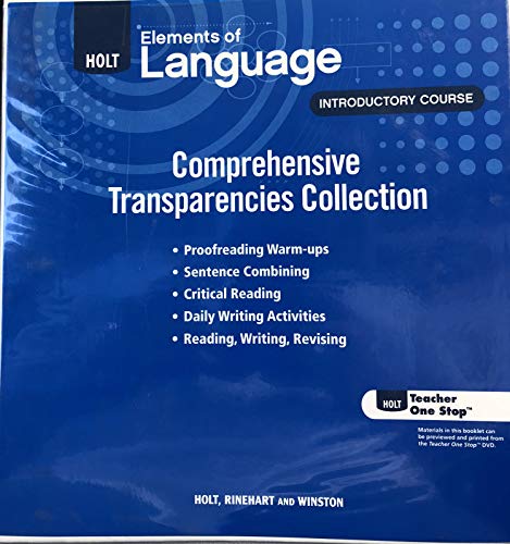 Book Elements of Literature Introductory Course Comprehensive Transparencies Collection free