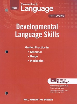 Book Elements of Language: Developmental Language Skills free