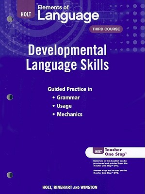Book Elements of Language: Developmental Language Skills free