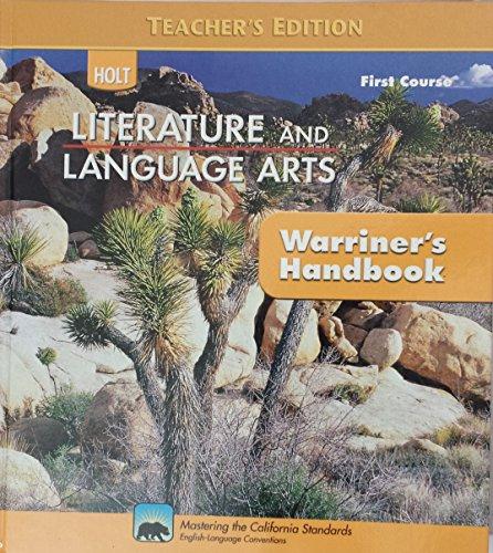 Book First Course Warriner's Handbook - Teacher's Edition (holt Literature And Language Arts) free
