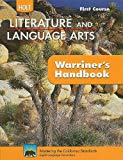 Book Holt Literature & Language Arts Warriner's Handbook: Student Edition Grade 7 First Course CA First Course 2010 free