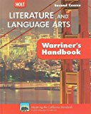 Book Holt Literature & Language Arts Warriner's Handbook: Student Edition Grade 8 Second Course CA Second Course 2010 free