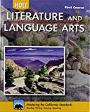 Book Holt Literature & Language Arts-Mid Sch: Student Edition First Course 2010 free