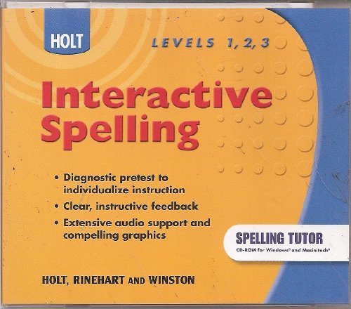 Book Holt Interactive Spelling Levels 1, 2, 3 (Elements of Literature) free