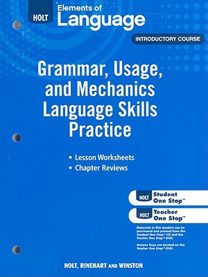 Book Elements of Language: Grammar Usage and Mechanics Language Skills Practice Grade 6 free