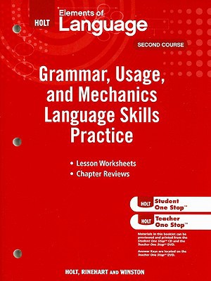 Book Elements of Language: Grammar Usage and Mechanics Language Skills Practice Grade 8 free