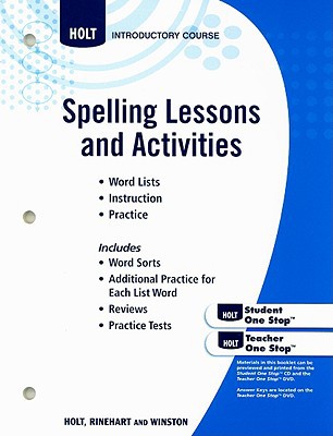 Book Elements of Literature, Grade 6 Spelling Lessons and Activities: Holt Elements of Literature Introductory Course free