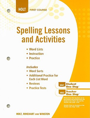 Book Elements of Literature, Grade 7 Spelling Lessons and Activities: Holt Elements of Literature First Course free