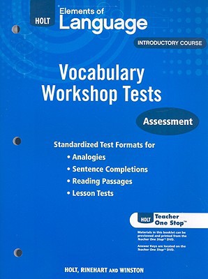 Book Holt Traditions Vocabulary Workshop: Vocabulary Workshop Tests free