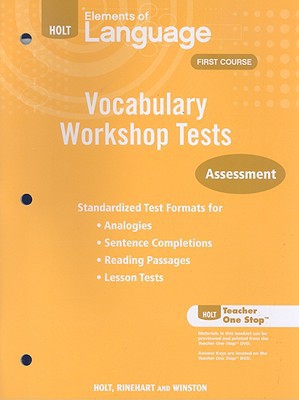 Book Holt Traditions Vocabulary Workshop: Vocabulary Workshop Tests free