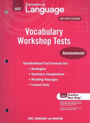 Book Holt Traditions Vocabulary Workshop: Vocabulary Workshop Tests free