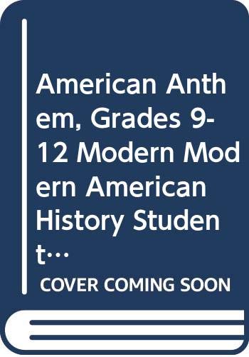 Book American Anthem, Modern American History: Student One-Stop CD-ROM 2009 free