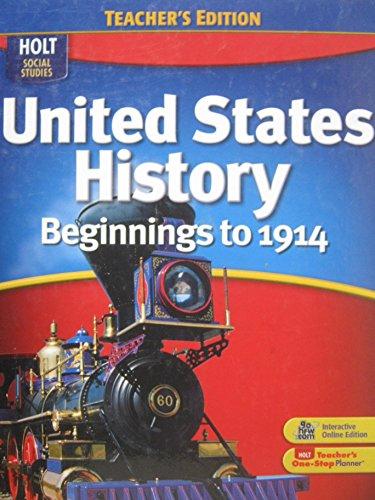 Book United States History: Beginnings to 1914: Teacher’s Edition 2009 free