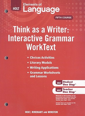 Book Elements of Language: Think As A Writer Interactive Writing Worktext free