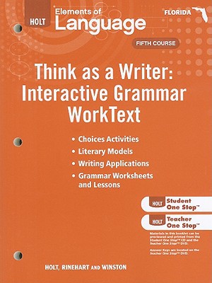 Book Florida Holt Elements of Language Think as a Writer free