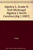 Book Algebra 1, Grade 9: Holt Mcdougal Algebra 1 North Carolina (Holt Algebra 1) free