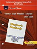 Book Holt Traditions Warriner's Handbook: Developmental Language and Sentence Skills Guided Practice Second Course Grade 8 free